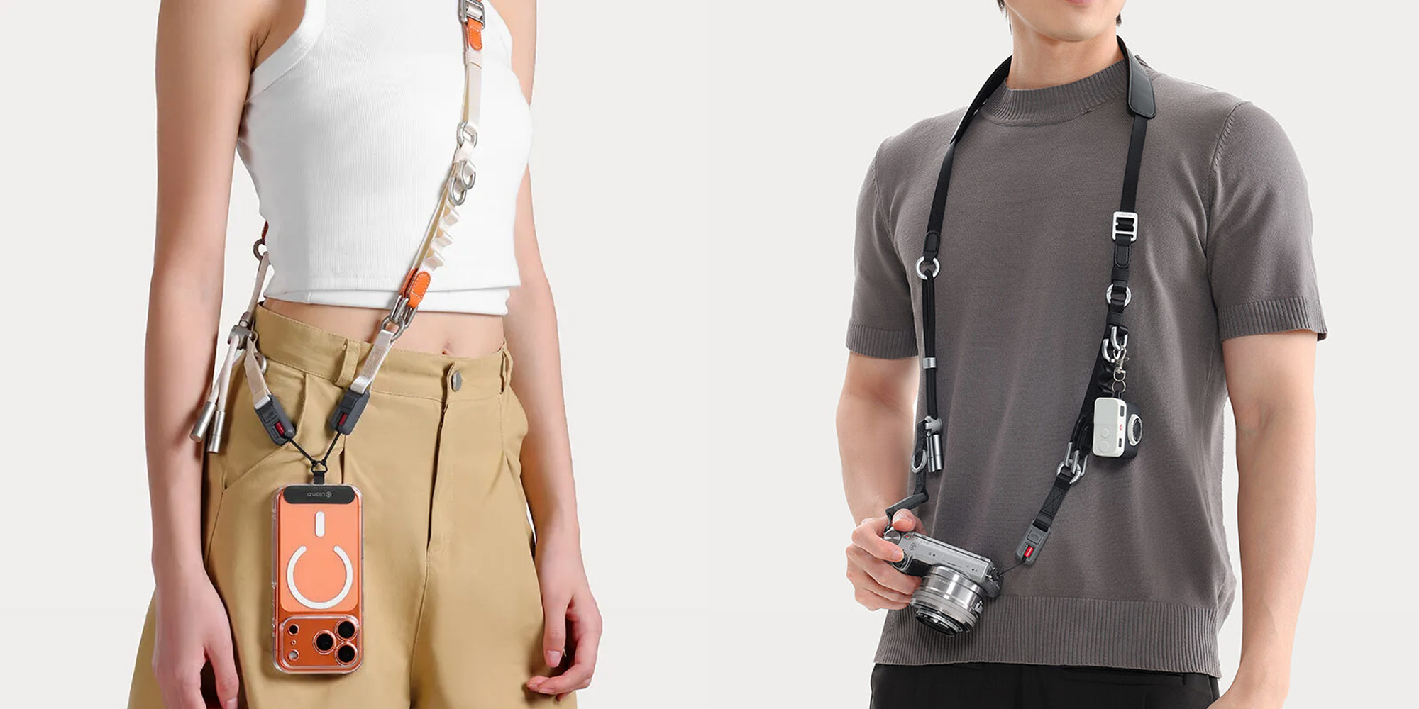 Pasek do aparatu Ulanzi YF01 Y-Flex - pomarańczowy